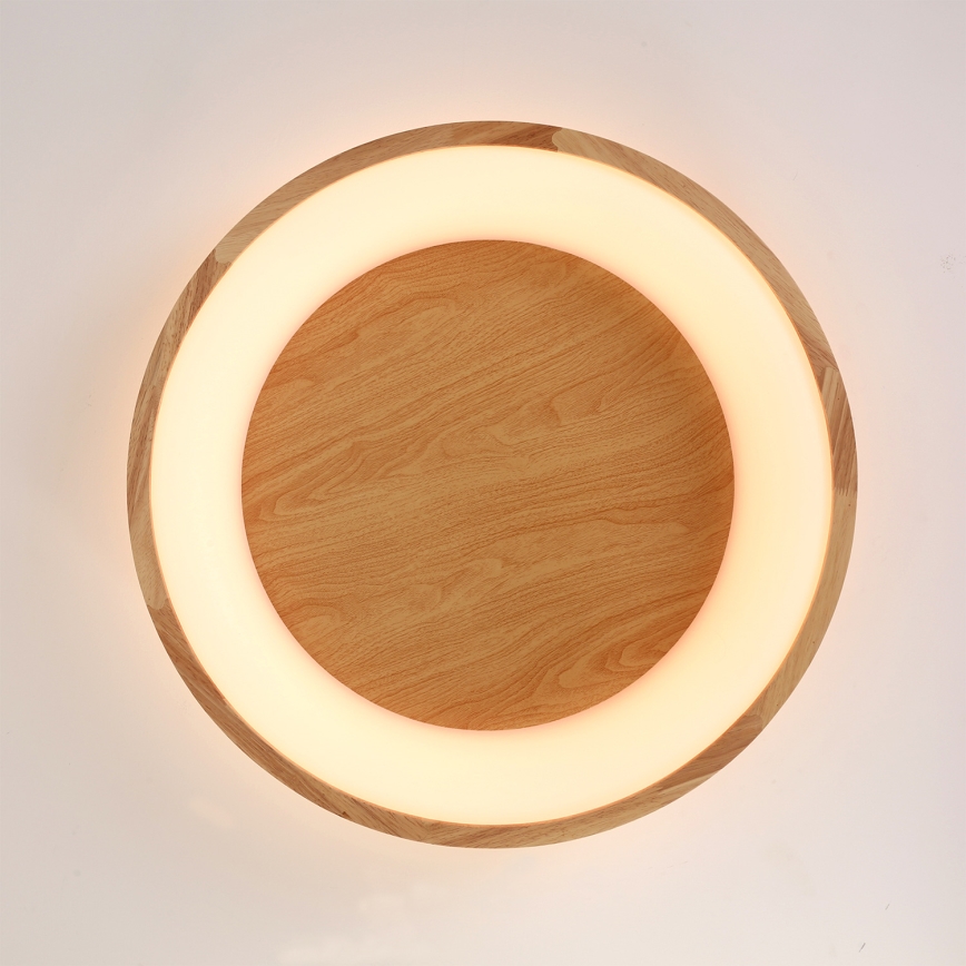 Brilagi - LED-plafondlamp FALCON WOOD LED/40W/230V 3000/4000/6000K Ø 60 cm hout