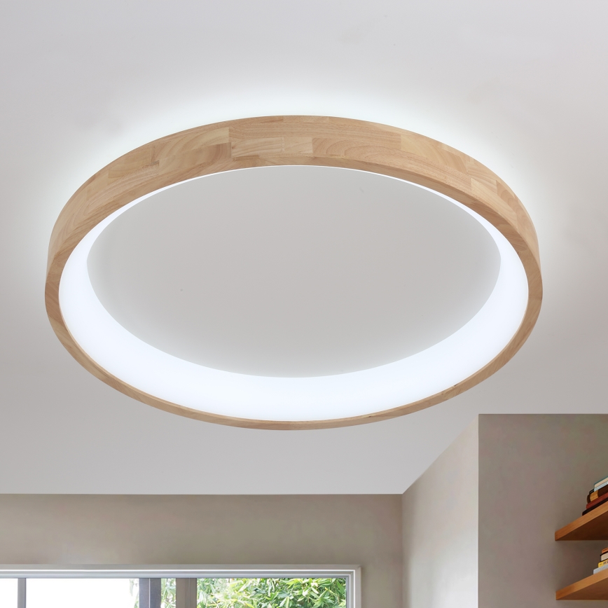 Brilagi - LED-plafondlamp FALCON WOOD LED/60W/230V 3000/4000/6000K Ø 80 cm hout