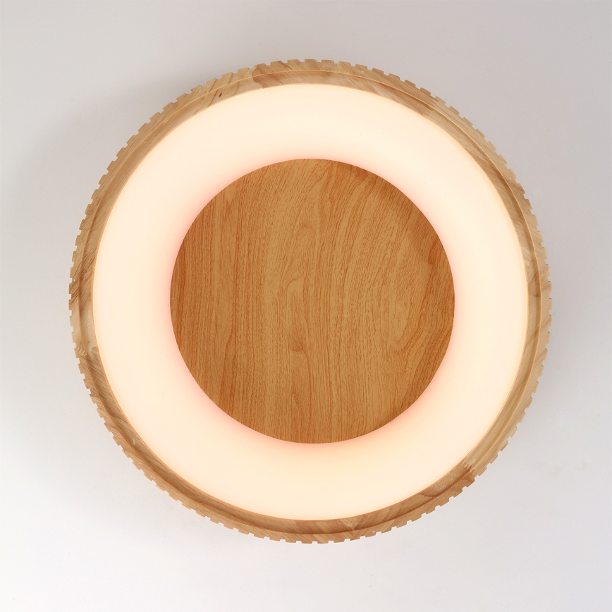 Brilagi - LED plafondlamp FALCON WOOD MODERN LED/30W/230V 3000/4000/6000K Ø 45 cm hout