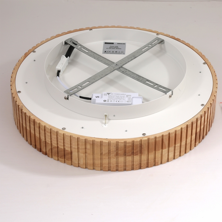 Brilagi - LED-plafondlamp FALCON WOOD MODERN LED/30W/230V 3000/4000/6000K Ø 45 cm hout