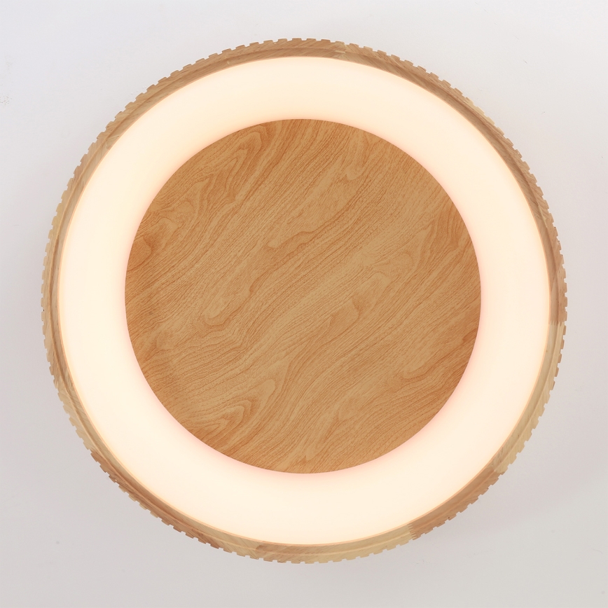 Brilagi - LED plafondlamp FALCON WOOD MODERN LED/40W/230V 3000/4000/6000K Ø 60 cm hout
