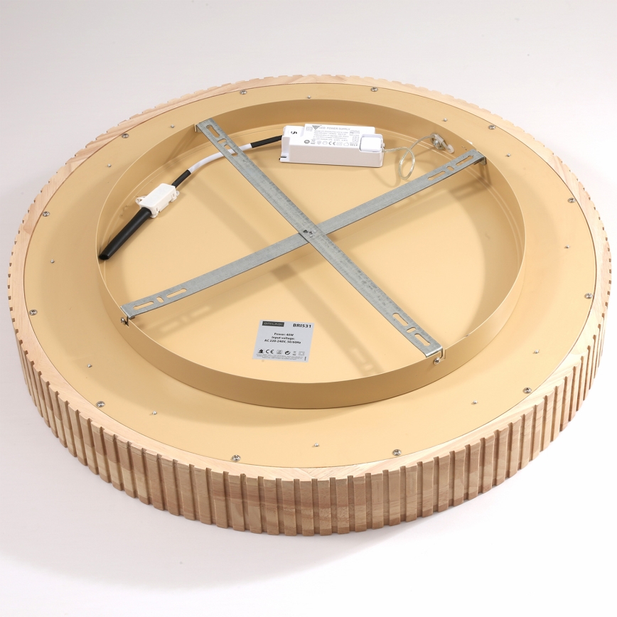 Brilagi - LED plafondlamp FALCON WOOD MODERN LED/40W/230V 3000/4000/6000K Ø 60 cm hout