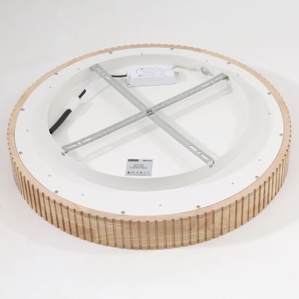 Brilagi - LED plafondlamp FALCON WOOD MODERN LED/40W/230V 3000/4000/6000K Ø 60 cm hout