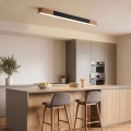 BRILAGI - LED plafondlamp GARDALINE LED/100W/230V 120 cm eiken/zwart