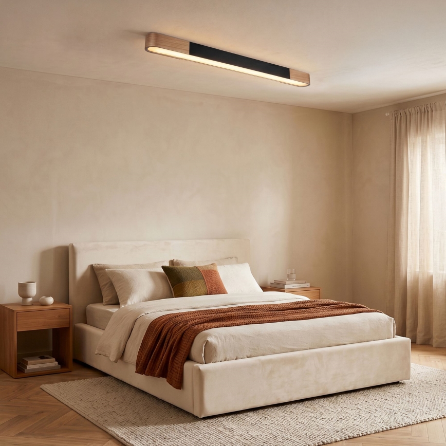 BRILAGI - LED plafondlamp GARDALINE LED/100W/230V 120 cm eiken/zwart
