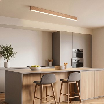 BRILAGI - LED plafondlamp GARDALINE LED/108W/230V 120 cm eik