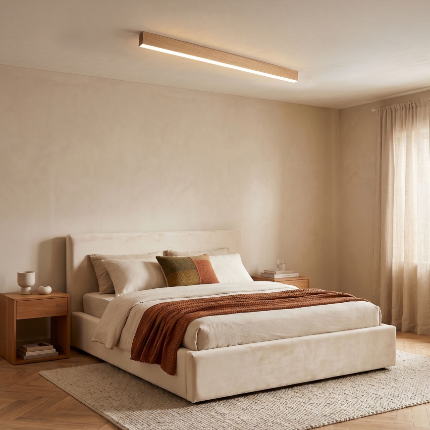 BRILAGI - LED plafondlamp GARDALINE LED/108W/230V 120 cm eik