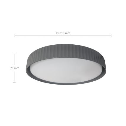 Brilagi - LED-plafondlamp LUCIA LED/24W/230V Ø 31 cm grijs