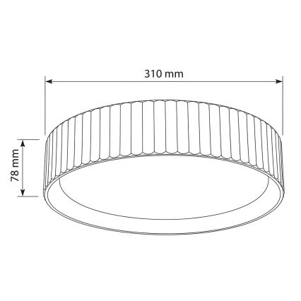 Brilagi - LED-plafondlamp LUCIA LED/24W/230V Ø 31 cm grijs