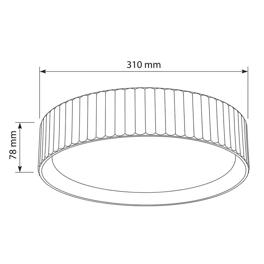 Brilagi - LED-plafondlamp LUCIA LED/24W/230V Ø 31 cm grijs
