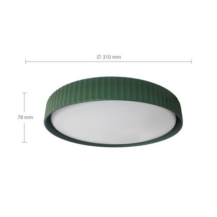 Brilagi - LED-plafondlamp LUCIA LED/24W/230V Ø 31 cm groen