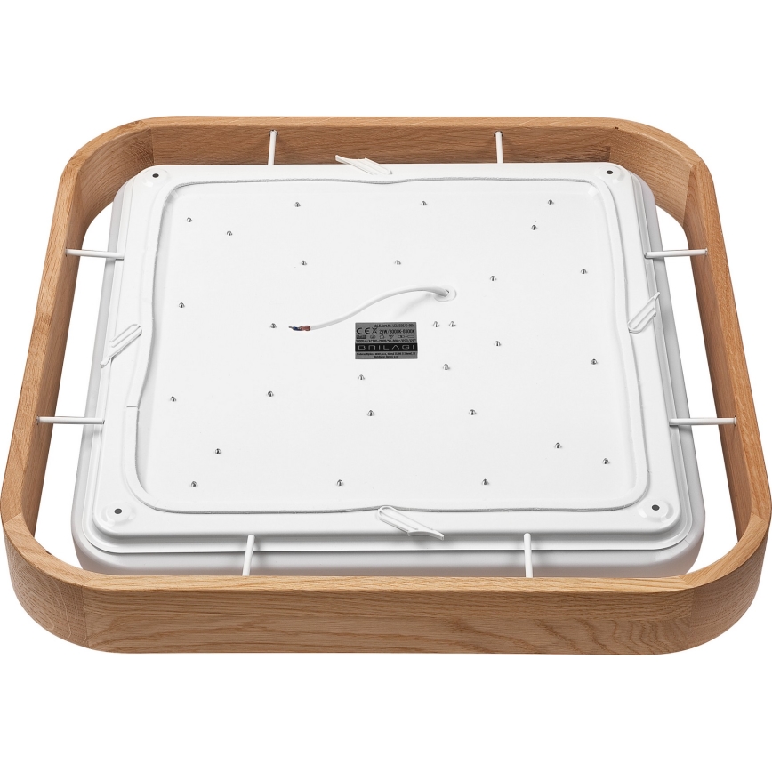 Brilagi - LED dimbare plafondlamp MANAROLA CUBIC LED/24W/230V 3000-6500K eiken + afstandsbediening