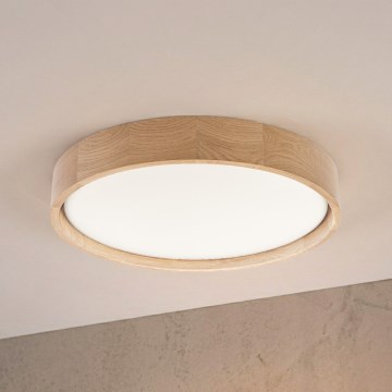 Brilagi - LED-plafondlamp MANAROLA PLAIN LED/24W/230V 3000K Ø 41 cm eiken