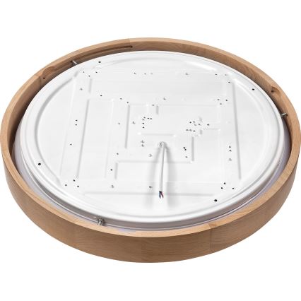 Brilagi - LED dimbare plafondlamp MANAROLA SMART LED/36W/230V 2700-6500K eiken Ø 51 cm Wi-Fi + Tuya afstandsbediening