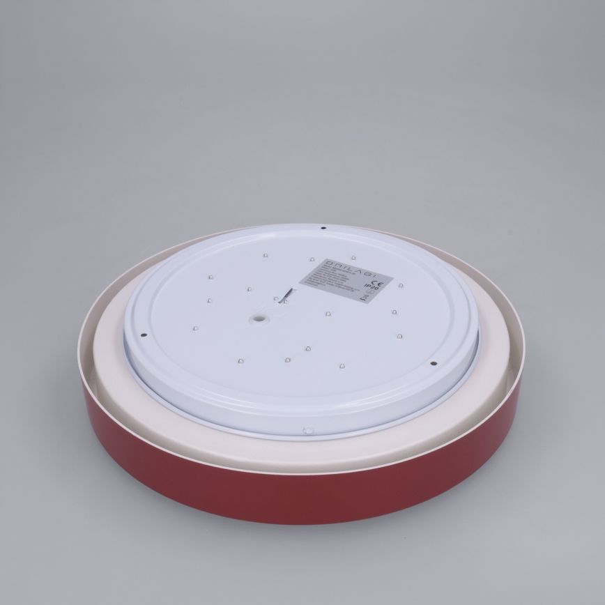 Brilagi - LED plafondlamp MATTEO LED/24W/230V Ø 31 cm rood
