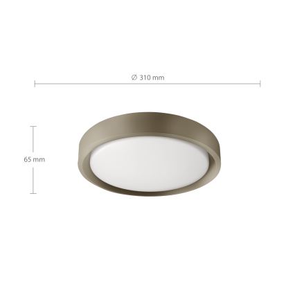 Brilagi - LED-plafondlamp MATTEO LED/24W/230V Ø 31 cm taupe