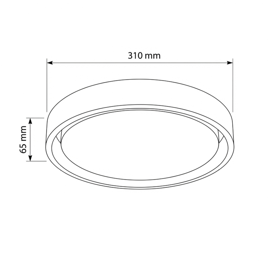 Brilagi - LED-plafondlamp MATTEO LED/24W/230V Ø 31 cm taupe
