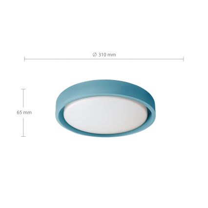Brilagi - LED-plafondlamp MATTEO LED/24W/230V Ø 31 cm turkoois