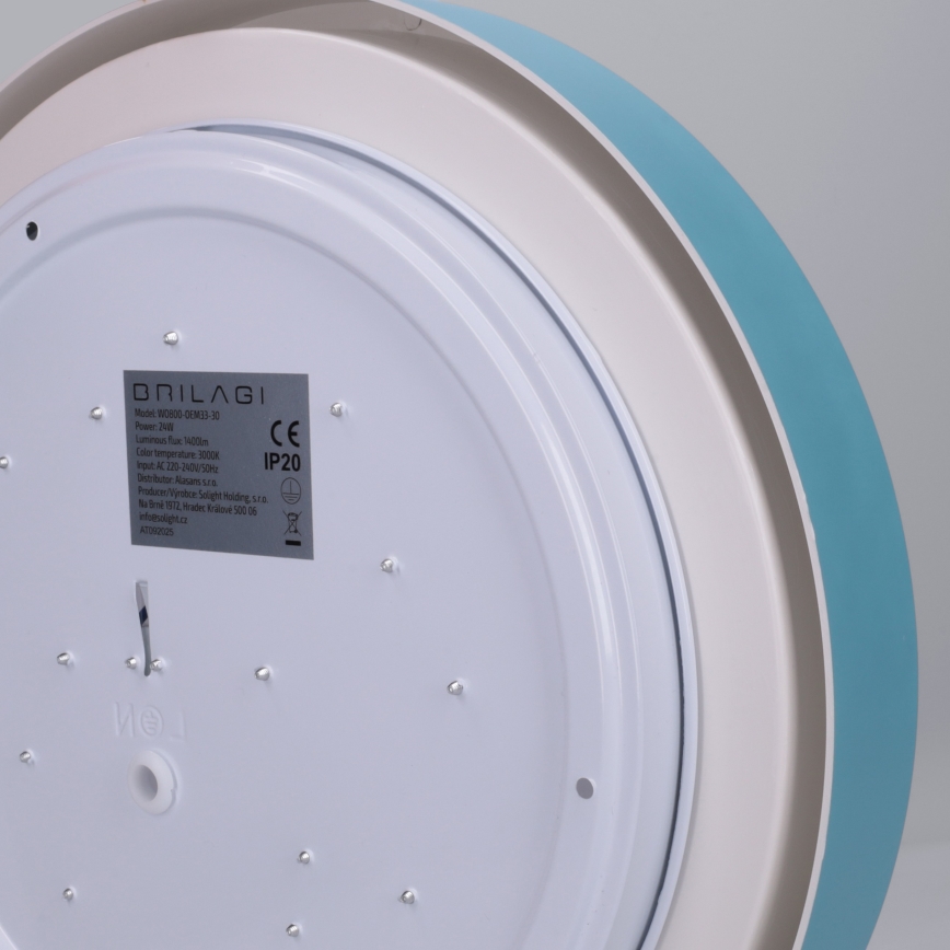 Brilagi - LED-plafondlamp MATTEO LED/24W/230V Ø 31 cm turkoois