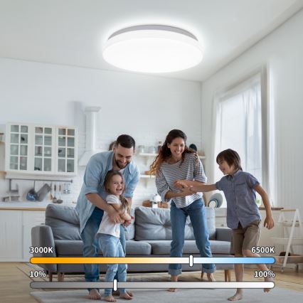 Brilagi - LED-plafondlamp MILKY WAY LED/24W/230V 3000/4000/6500K Ø 38 cm