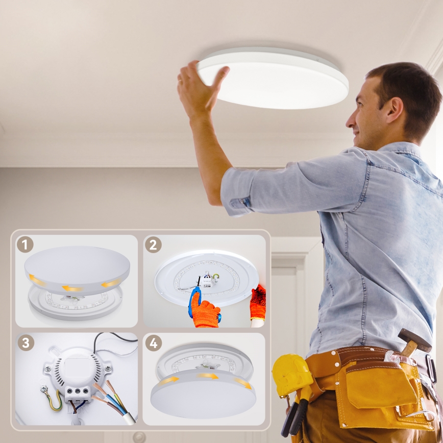 Brilagi - LED-plafondlamp MILKY WAY LED/24W/230V 3000/4000/6500K Ø 38 cm