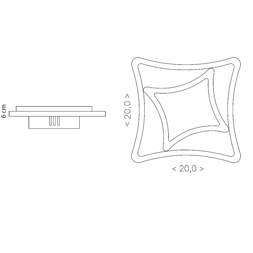 Brilagi - LED plafondlamp MODERN MINI LED/24W/230V 3000/4000/6000K
