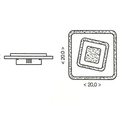 Brilagi - LED plafondlamp MODERN MINI LED/32W/230V 3000/4000/6000K