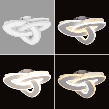 Brilagi - Dimbare LED plafondlamp MODERN MINI LED/49W/230V 3000/4000/6000K 30x30 cm + afstandsbediening