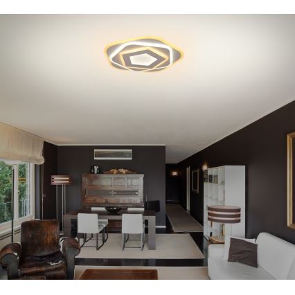 Brilagi - Dimbare LED plafondlamp MODERN MINI LED/53W/230V 3000/4000/6000K diameter 30 cm + afstandsbediening
