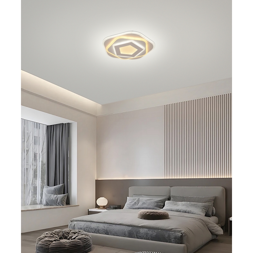 Brilagi - Dimbare LED plafondlamp MODERN MINI LED/53W/230V 3000/4000/6000K diameter 30 cm + afstandsbediening