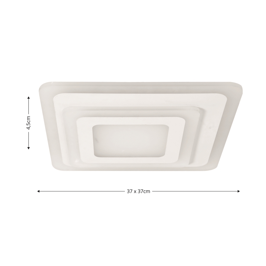 Brilagi - Dimbare LED plafondlamp MODERN MINI LED/65W/230V 3000/4000/6000K 37x37 cm + afstandsbediening