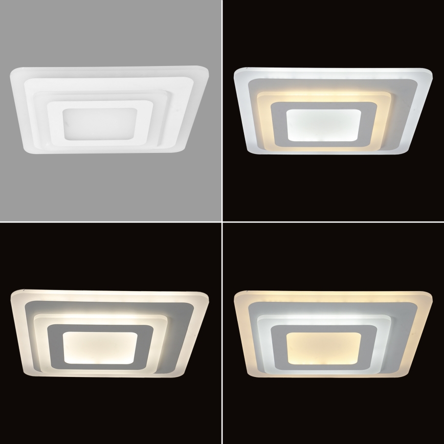 Brilagi - LED dimbare plafondlamp MODERN MINI LED/65W/230V 3000/4000/6000K 37x37 cm + afstandsbediening