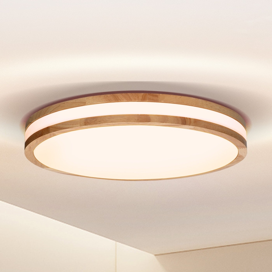 Brilagi - LED Plafondlamp MOLINA LED/24W/230V eiken diameter 29 cm