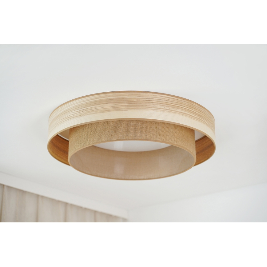 Brilagi - LED Plafondlamp MONTANA BOHO LED/26W/230V diameter 60 cm bruin