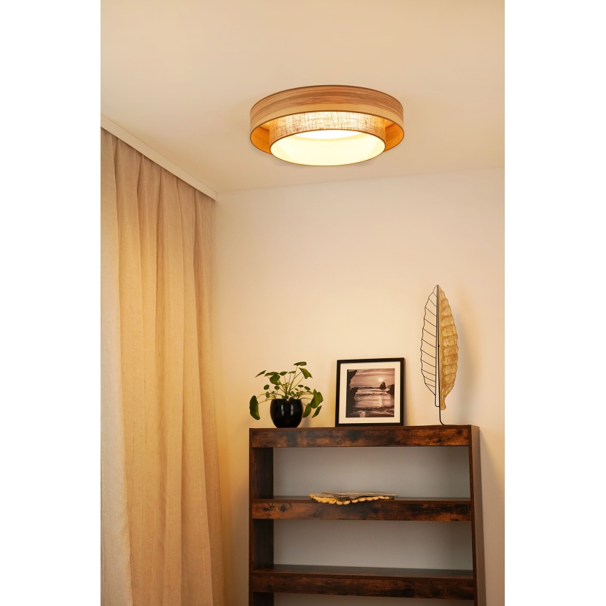 Brilagi - LED Plafondlamp MONTANA BOHO LED/26W/230V diameter 60 cm bruin
