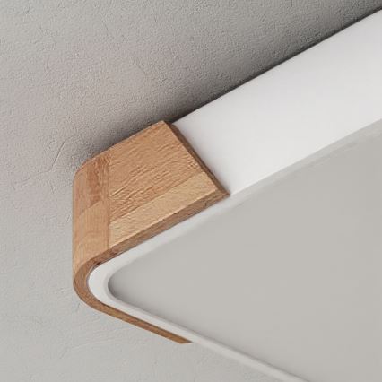 Brilagi - LED plafondlamp PILANA LED/24W/230V eik/wit 32x32 cm