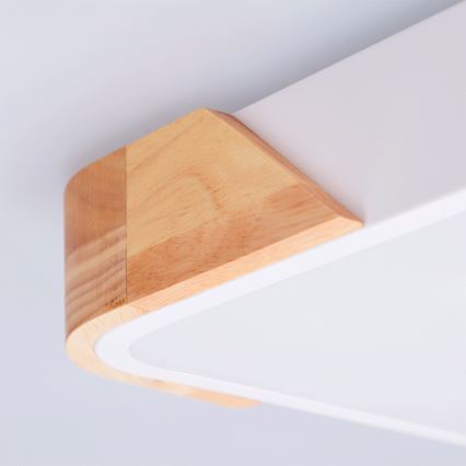 Brilagi - LED plafondlamp PILANA LED/24W/230V eik/wit 32x32 cm