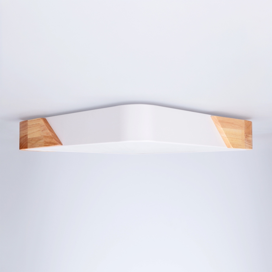 Brilagi - LED plafondlamp PILANA LED/24W/230V eik/wit 32x32 cm