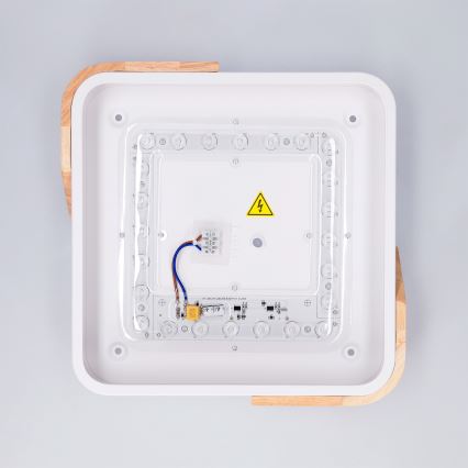 Brilagi - LED plafondlamp PILANA LED/24W/230V eik/wit 32x32 cm