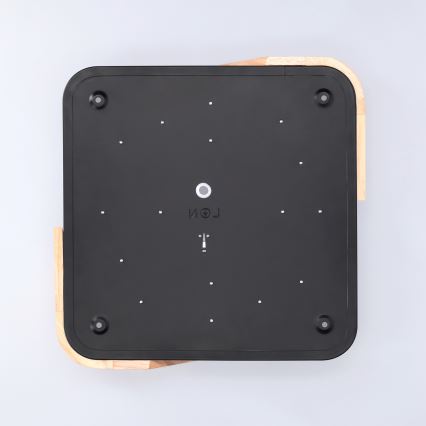 Brilagi - LED plafondlamp PILANA LED/24W/230V eiken/zwart 32x32 cm