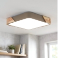 BRILAGI - LED plafondlamp PILANA SQUARE LED/24W/230V eiken/beige 32x32 cm