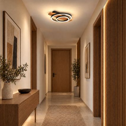 BRILAGI - LED plafondlamp PLANK LED/28W/230V 4000K 30x40 cm hout