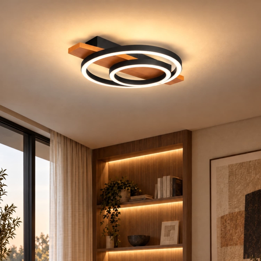 BRILAGI - LED plafondlamp PLANK LED/28W/230V 4000K 30x40 cm hout