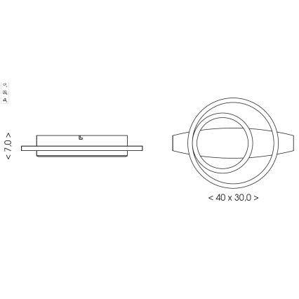 Brilagi - LED plafondlamp PLANK LED/28W/230V 4000K 30x40 cm hout