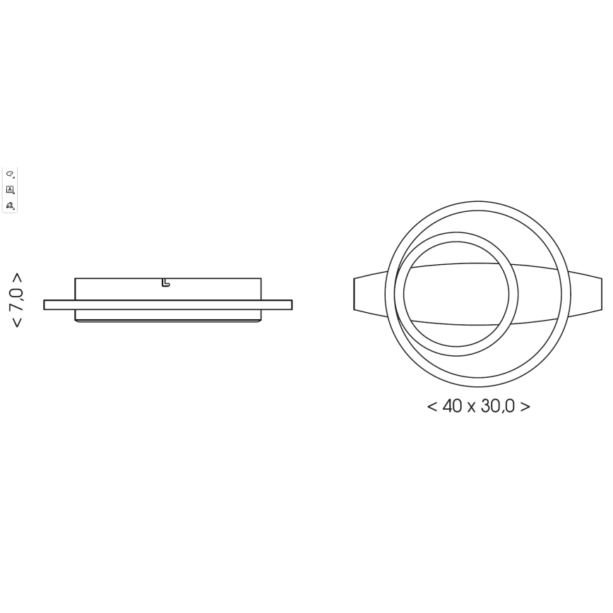 Brilagi - LED plafondlamp PLANK LED/28W/230V 4000K 30x40 cm hout