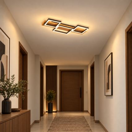 BRILAGI - LED plafondlamp PLANK LED/30W/230V 4000K 34,5x65 cm hout