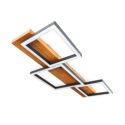 BRILAGI - LED plafondlamp PLANK LED/30W/230V 4000K 34,5x65 cm hout