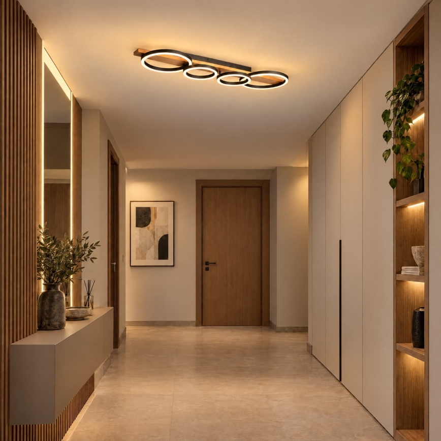 BRILAGI - LED plafondlamp PLANK LED/35W/230V 4000K 30x100 cm hout