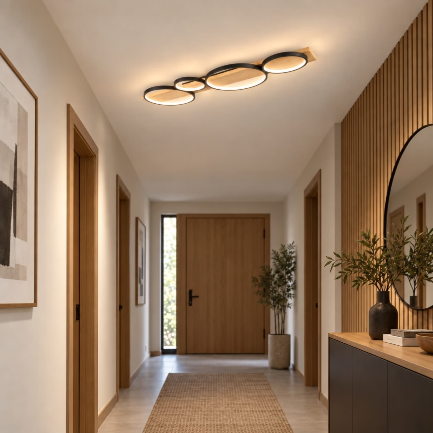 BRILAGI - LED plafondlamp PLANK LED/38W/230V 4000K 40x120 cm hout