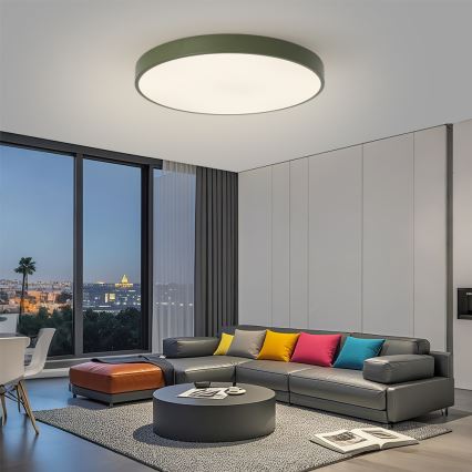 Brilagi - LED-plafondlamp POOL LED/100W/230V 3000/4000/6000K Ø 80 cm groen